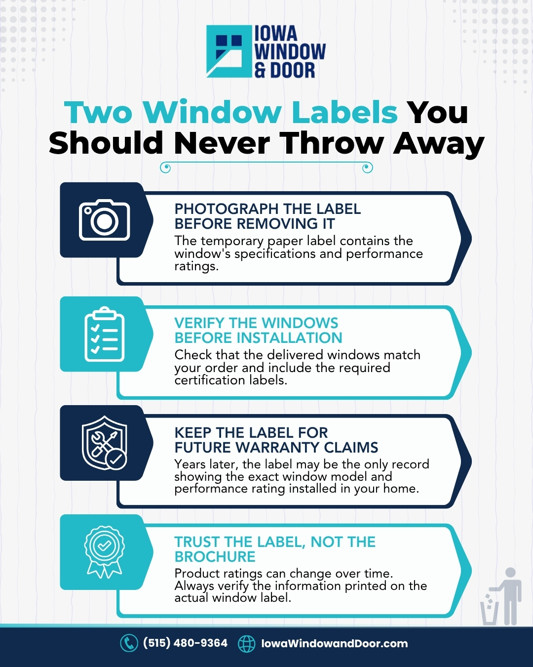 Two window labels you should never throw away